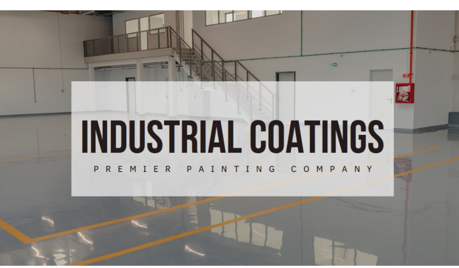 industrial flooring with colorful signage